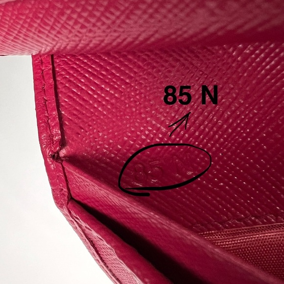 Prada Saffiano Bifold Wallet Fire Pink - Picture 7 of 9